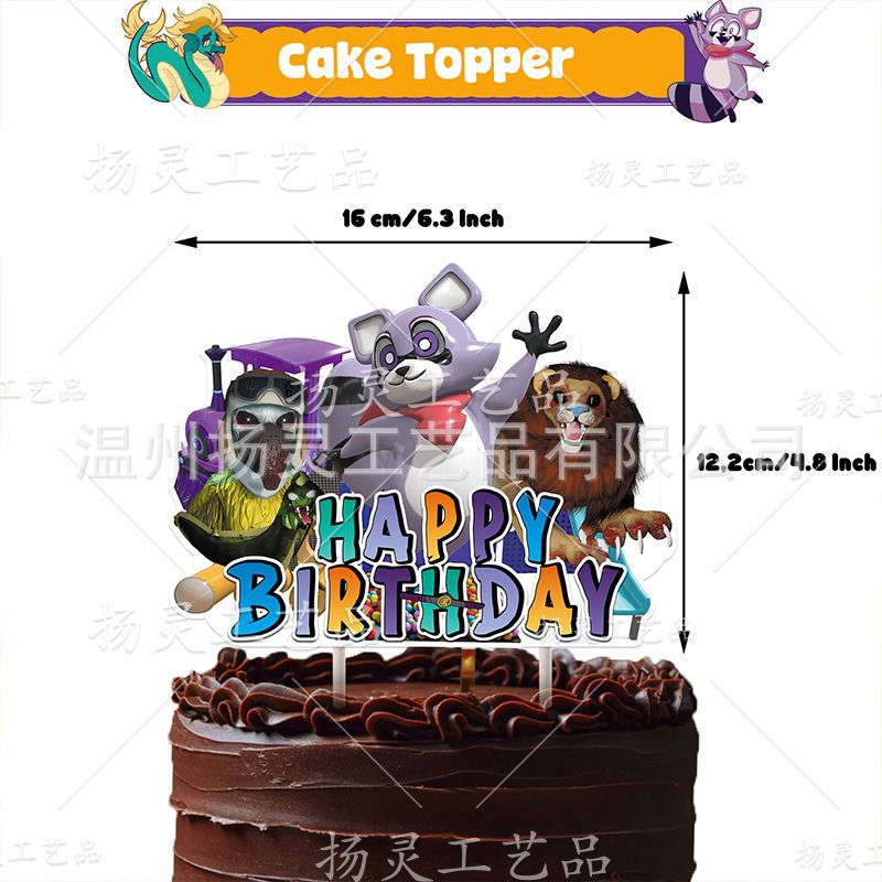 32pcs Cartoon Park Birthday Party Decorations