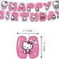 38pcs Cartoon Kids Kitty Birthday Balloons Party Decorations