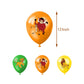 30pcs Cartoon Lion Birthday Balloons Party Decorations