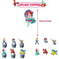 30pcs Cartoon Mermid Birthday Balloons Party Decorations