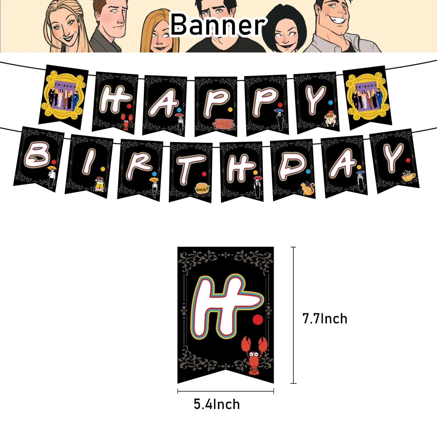 Central Perk Friend Birthday Party Decorations