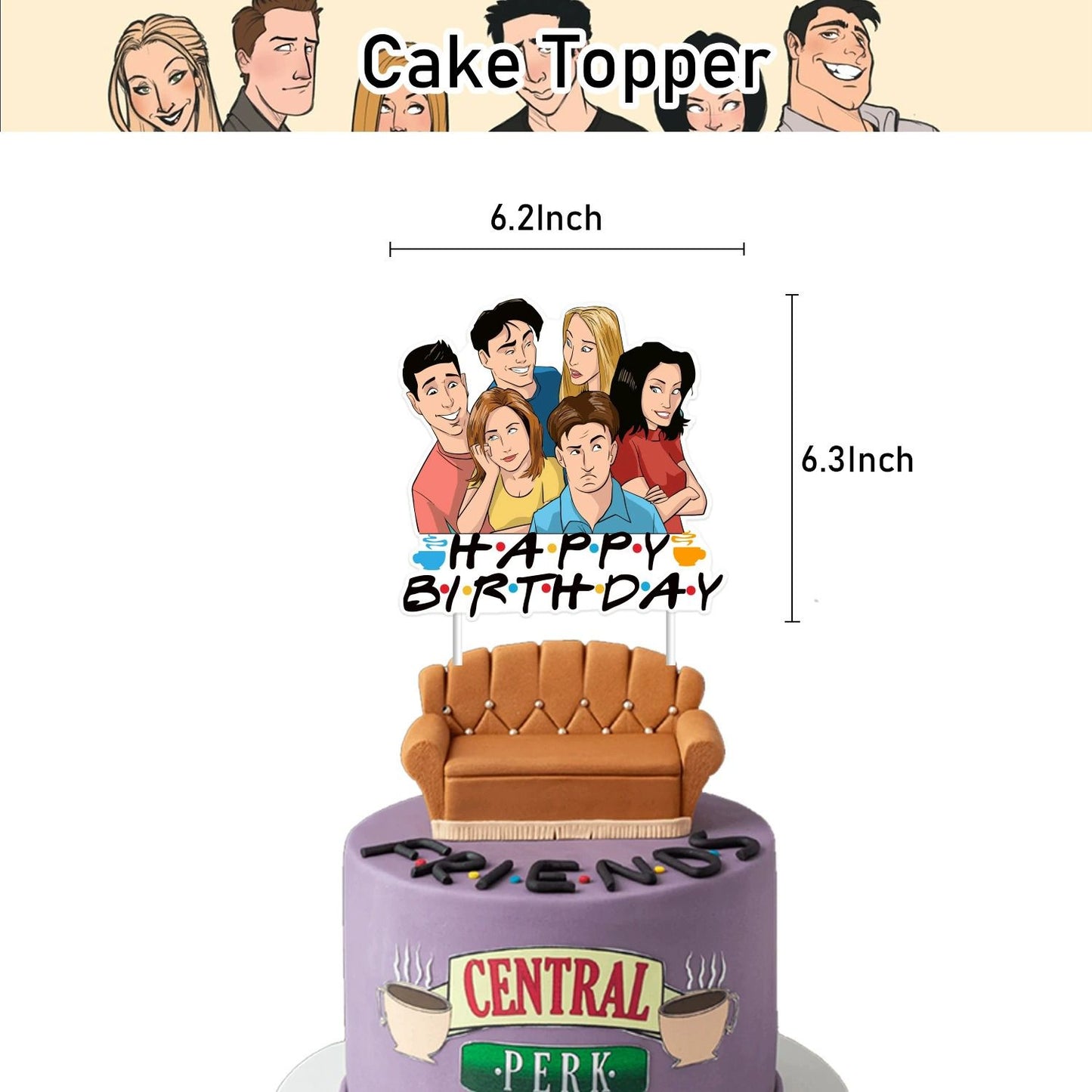Central Perk Friend Birthday Party Decorations