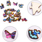 Colorful Butterfly Jigsaw Puzzles Magic Unique Animal Shaped Wooden Puzzles