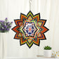 Flower Wind Spinner Hanging Yellow Red Petal Floral Reflective Garden Spinners