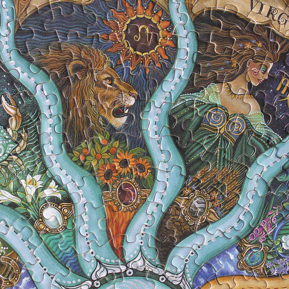 Zodiac Horoscope Round Jigsaw Puzzle 500 Piece