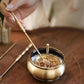 Agarwood Chinese Brass Incense Burner Set Powder Making Kit