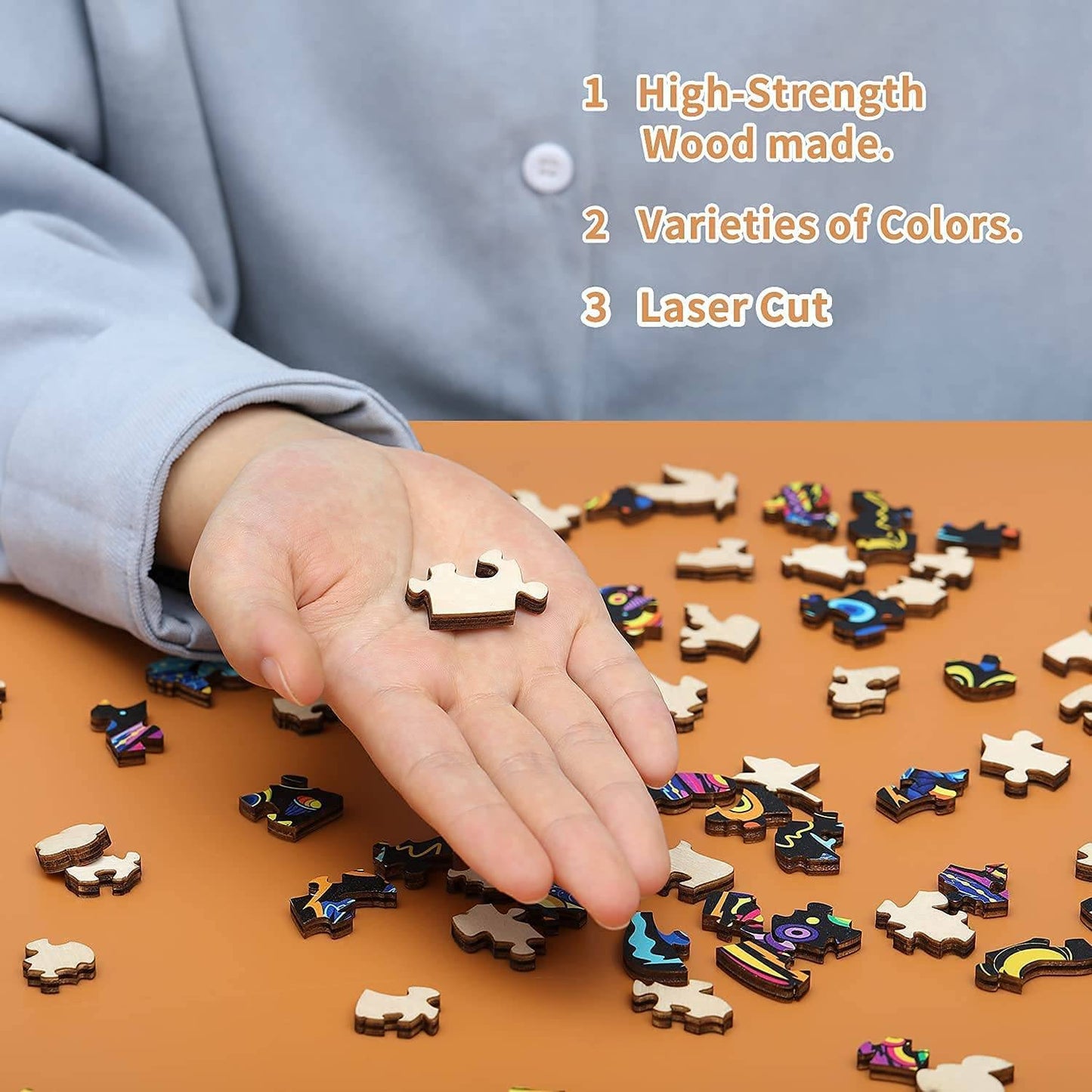 Colorful Butterfly Jigsaw Puzzles Magic Unique Animal Shaped Wooden Puzzles